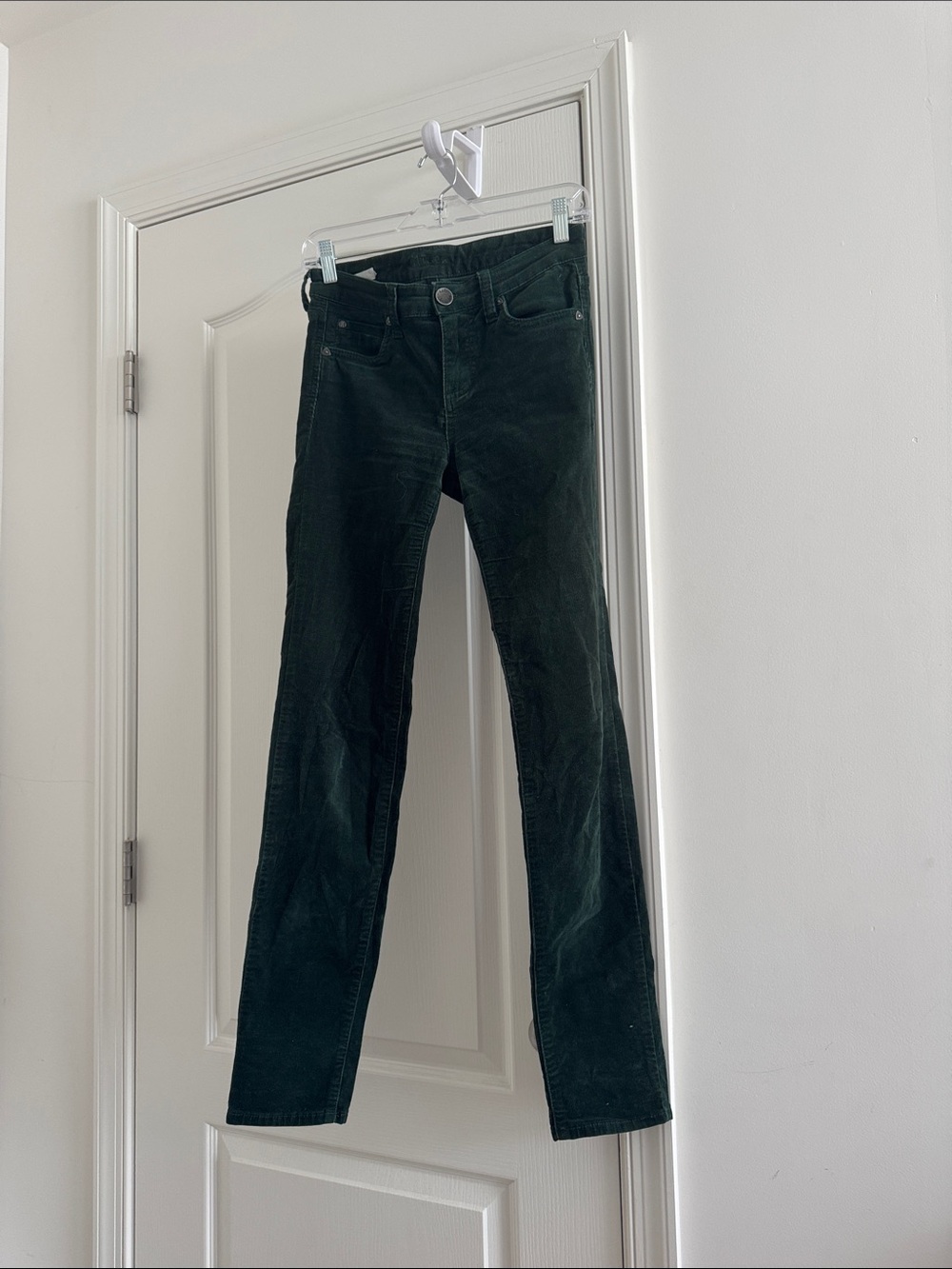 Forest Green Corduroy Pants with Black Lining